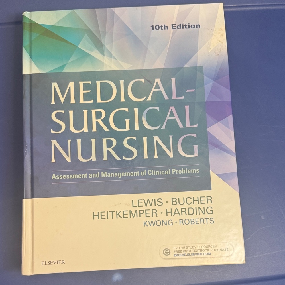 Elsevier Medical-Surgical Nursing Journal - Blue and Purple 10 Edition